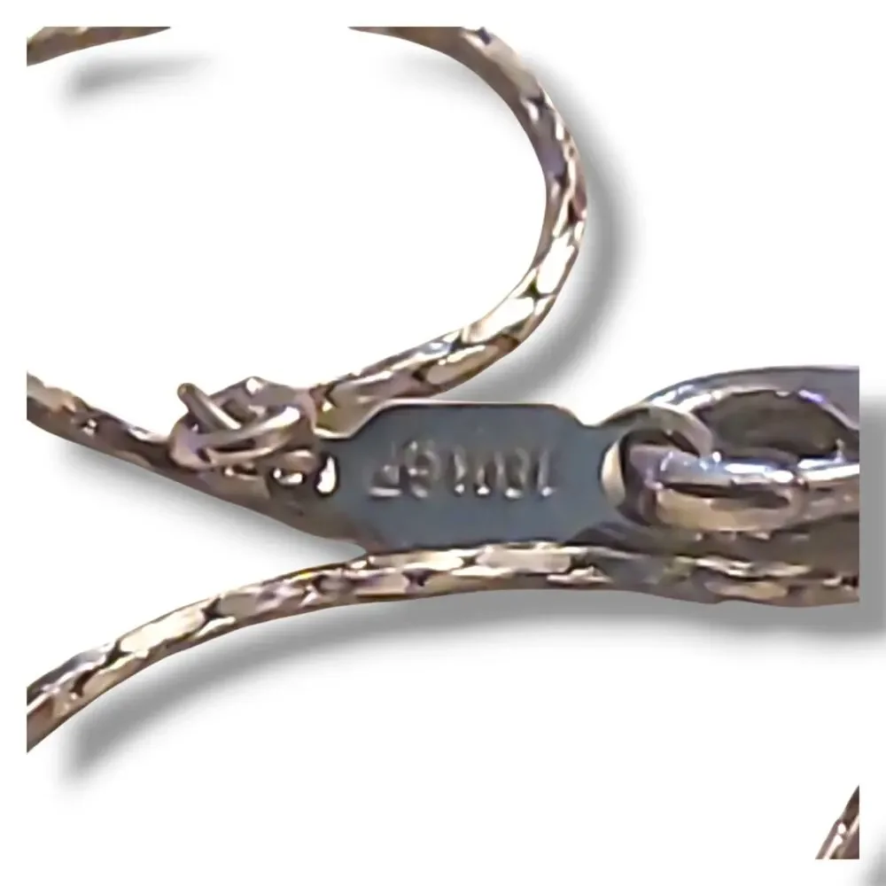 18K White Gold Plated Cross Pendant‎ Necklace 18